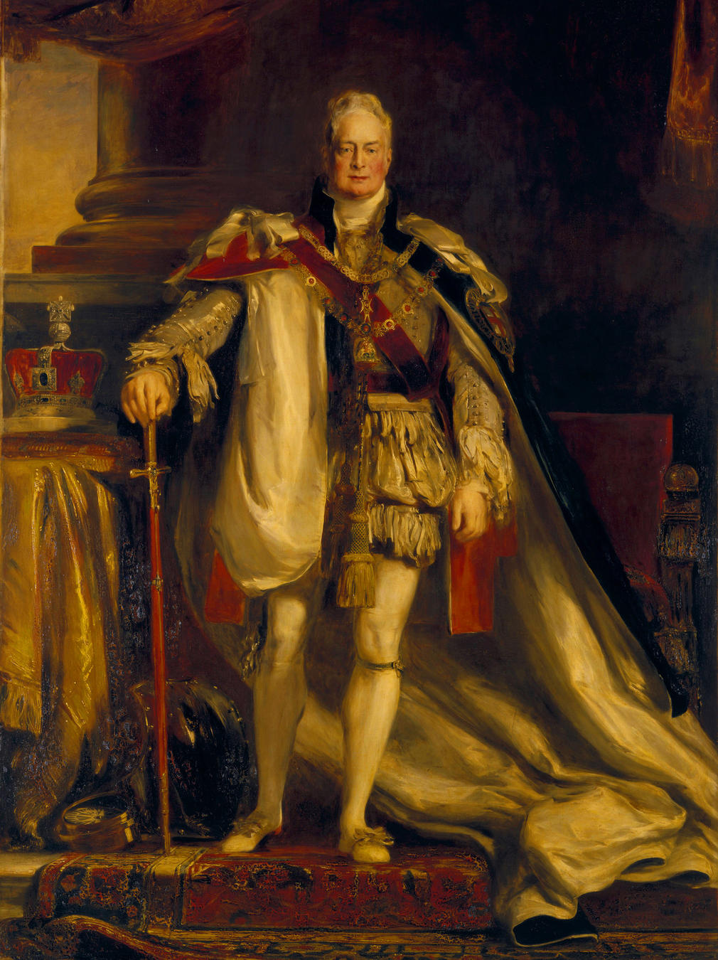William IV (1765-1837) David Wilkie was one of the most successful painters of the Regency period and was greatly encouraged by the Regent. Born in Fife, trained in Edinburgh, Wilkie settled in London in 1805 and began regularly exhibiting at the Royal Academy small scale scene