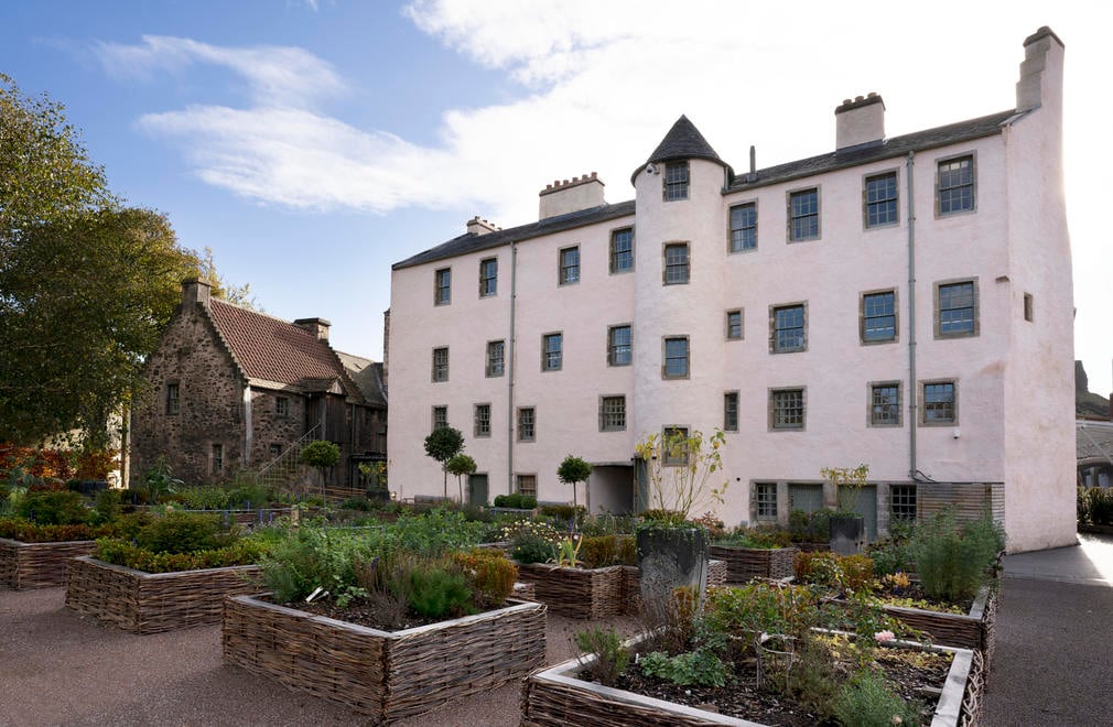 The new public garden at the Palace of Holyroodhouse. The new public garden at the Palace of Holyroodhouse.