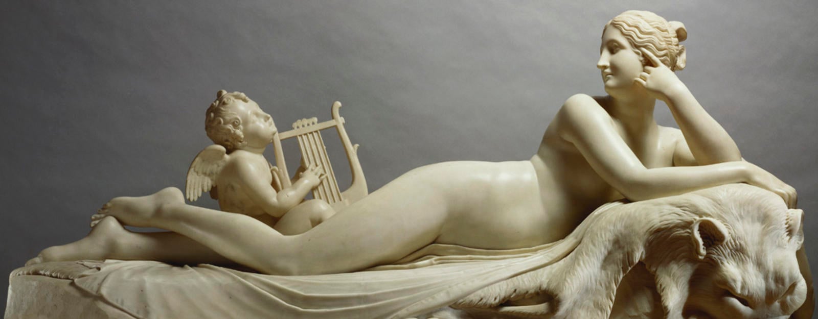 Canova's 'Fountain nymph' Nymph reclining with a nymph playing a lyre