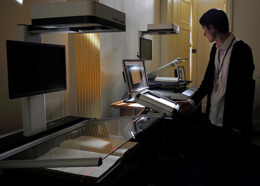 Digitisation Studio in the Royal Archives Digitisation Studio in the Royal Archives