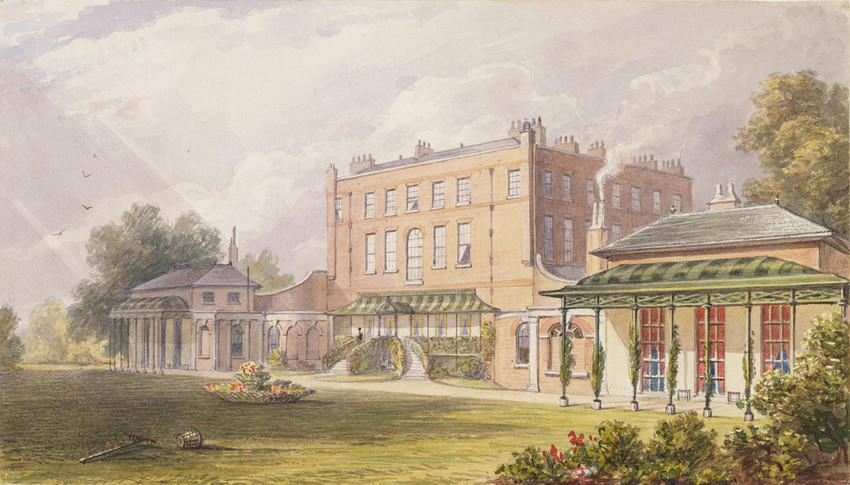 Bushy Park, c.1842 RCIN 919722 Watercolour of Bushy Park