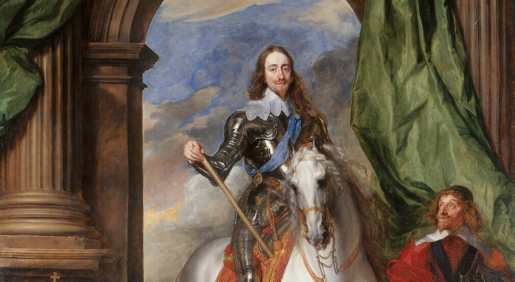 Portrait of Charles I (RCIN 405322) After his execution Charles I's body was interred beneath St George's Chapel. Charles I