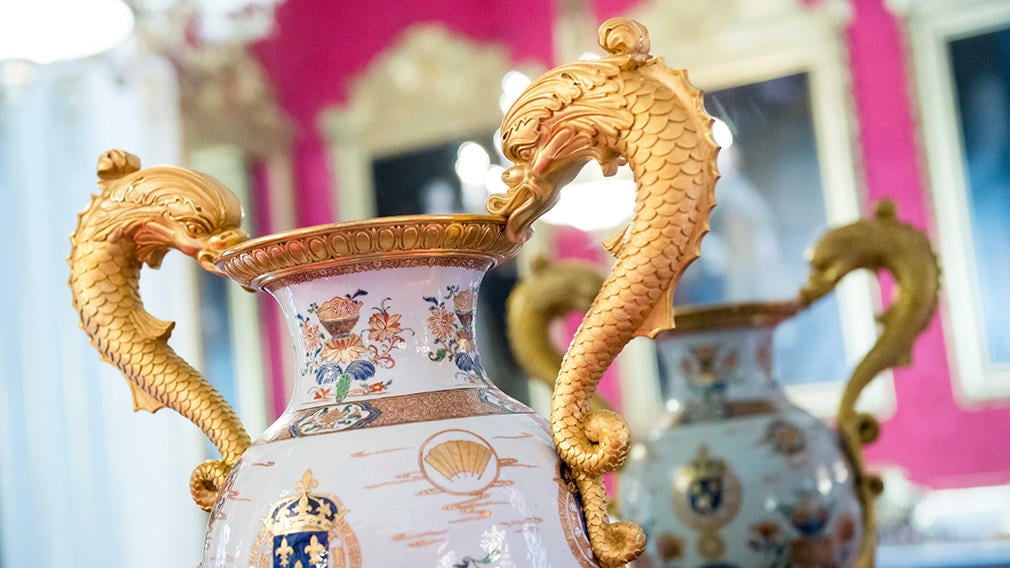 Vase in the State Dining Room at Buckingham Palace Vase in State Rooms