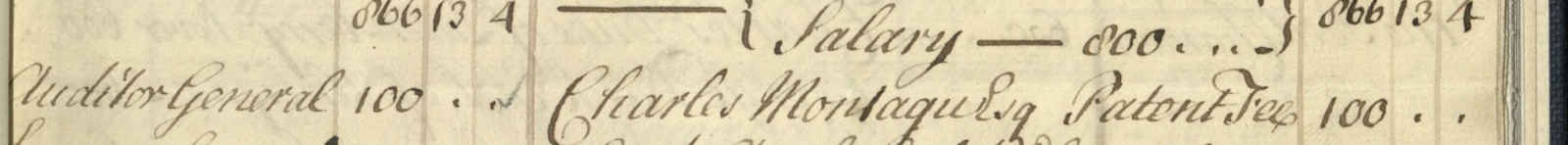 Account of monies received and paid by Augusta, Princess Dowager of Wales, 1742, EB/EB/18 Manuscript page from Augusta, Princess Dowager of Wales's account book