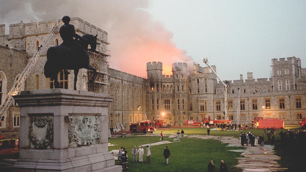 The fire at Windsor Castle The fire at Windsor Castle
