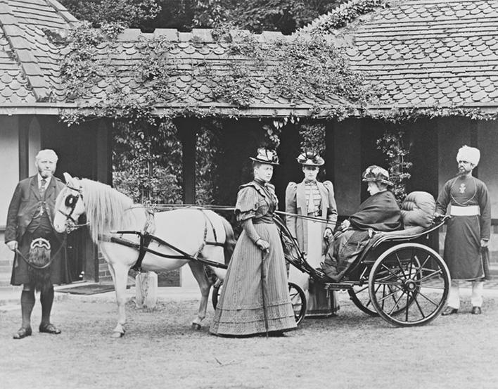 Queen Victoria in a pony carriage at Frogmore House, 1893 Queen Victoria at Frogmore