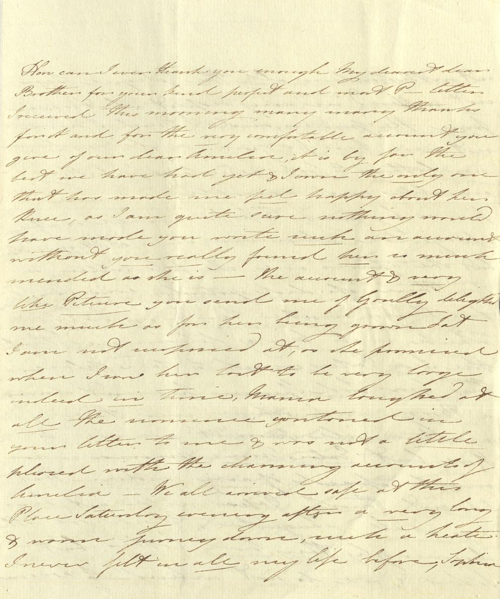 Princess Mary to the Prince of Wales from Weymouth, 1790. GEO/ADD/12/1/18
