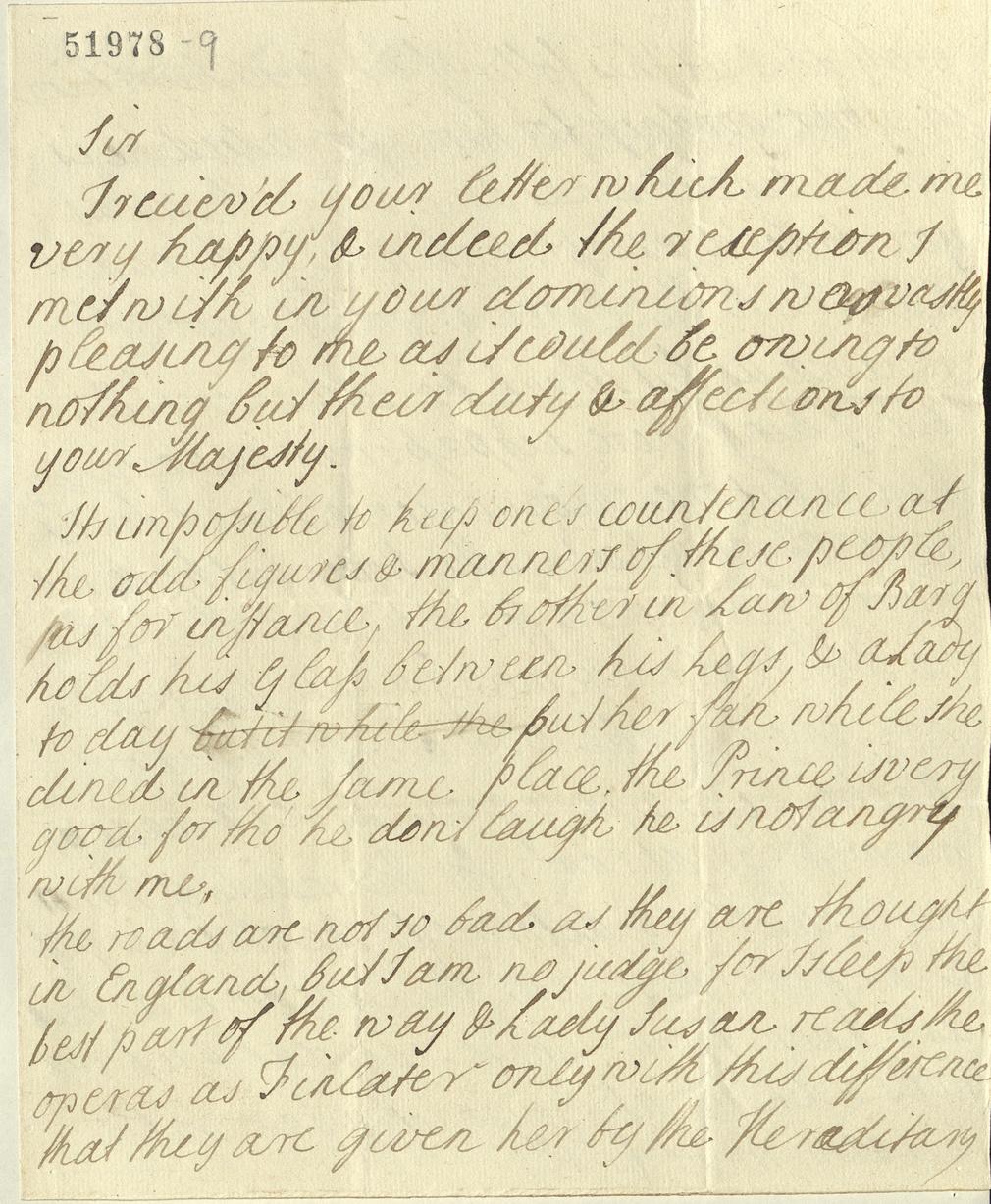 Letter from Princess Augusta of Brunswick to George III, 19 February 1764, GEO/MAIN/51978-51979