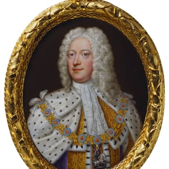 Miniature portrait of George II