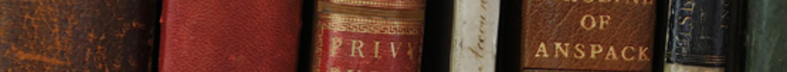 Georgian papers lead image Close up of the spines of volumes
