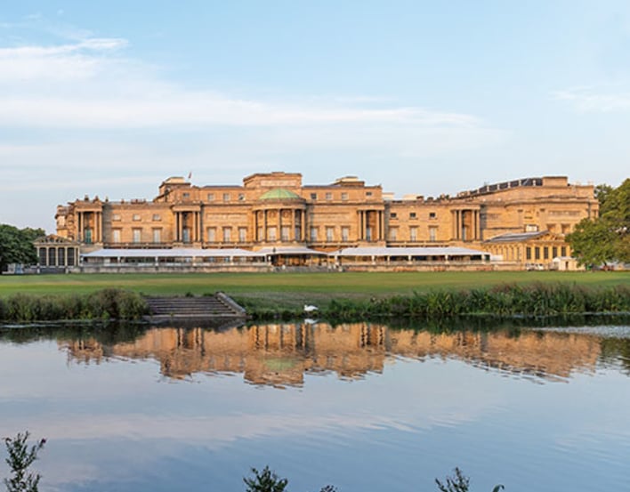 The garden at Buckingham Palace