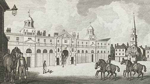 Royal Stables in the Mews Charing Cross, 1793 Royal Stables in the Mews Charing Cross, 1793