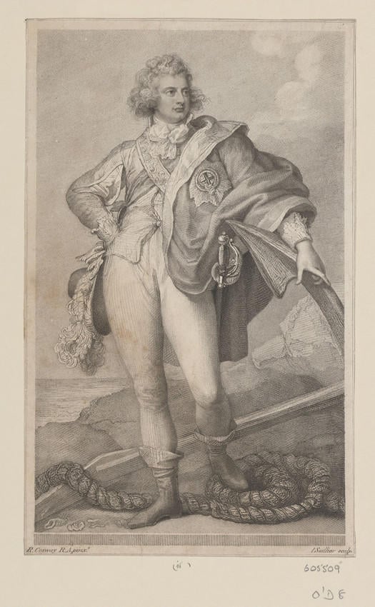 William IV as Duke of Clarence circa 1790, RCIN 605509 Engraving of William, Duke of Clarence, 1790