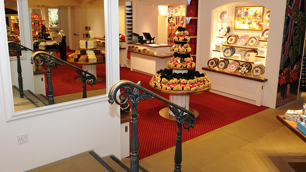 Steps in the Gallery shop. Steps in the Gallery shop.