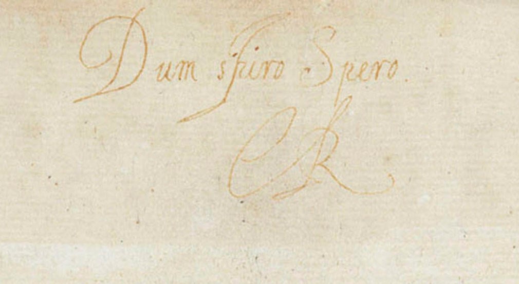 Charles I's handwriting in the Royal Library's Second Folio (RCIN 1080415) Handwriting
