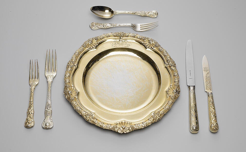 A dessert plate (part of The Grand Service). A dessert plate (part of The Grand Service).