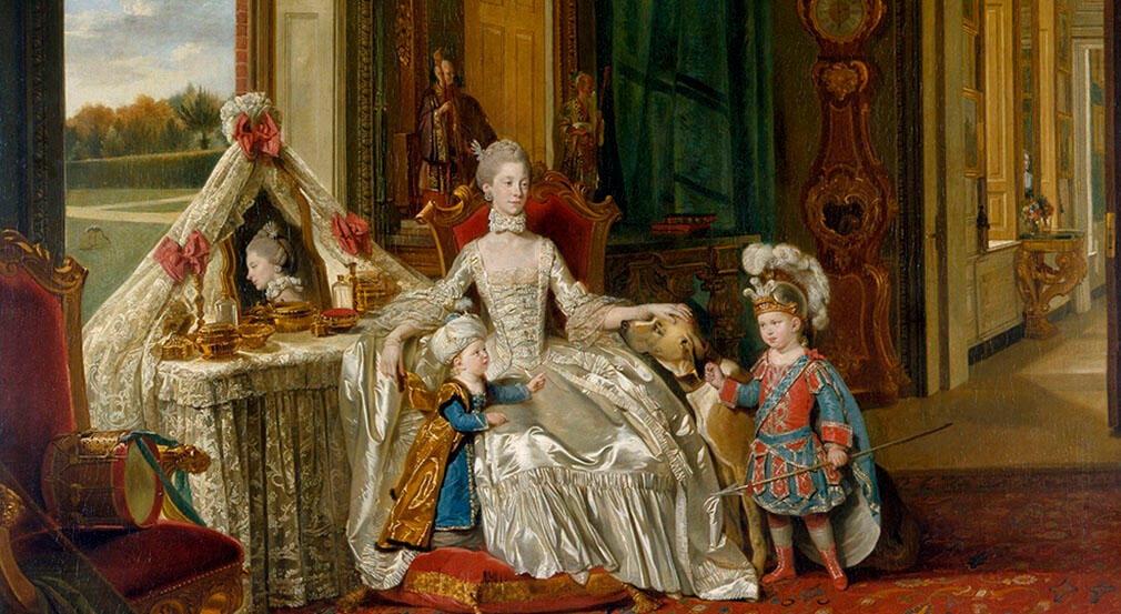 Queen Charlotte with her two eldest sons (RCIN 400146)