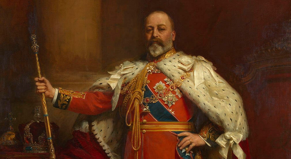 Edward VII (RCIN 404553) Edward VII standing wearing robes