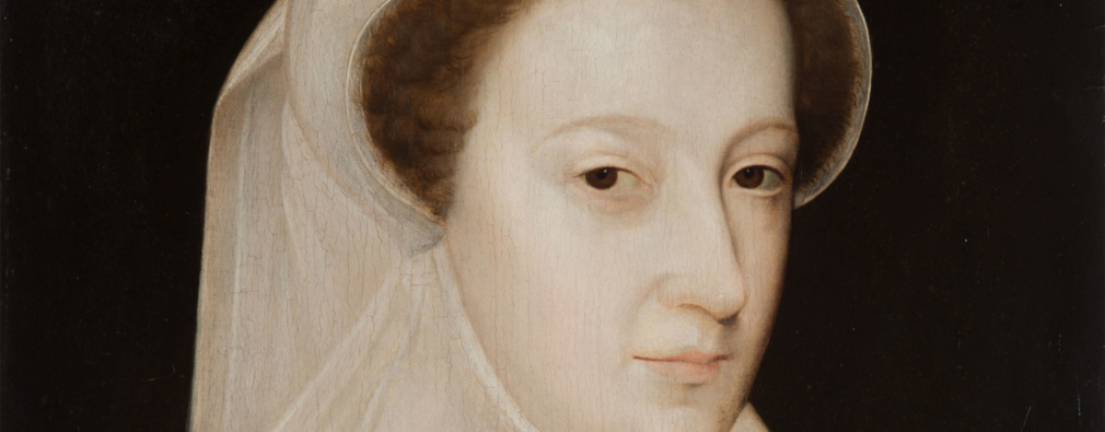 Mary, Queen of Scots by Francois Clouet, RCIN 403429 Portrait of Mary, Queen of Scots wearing white veil